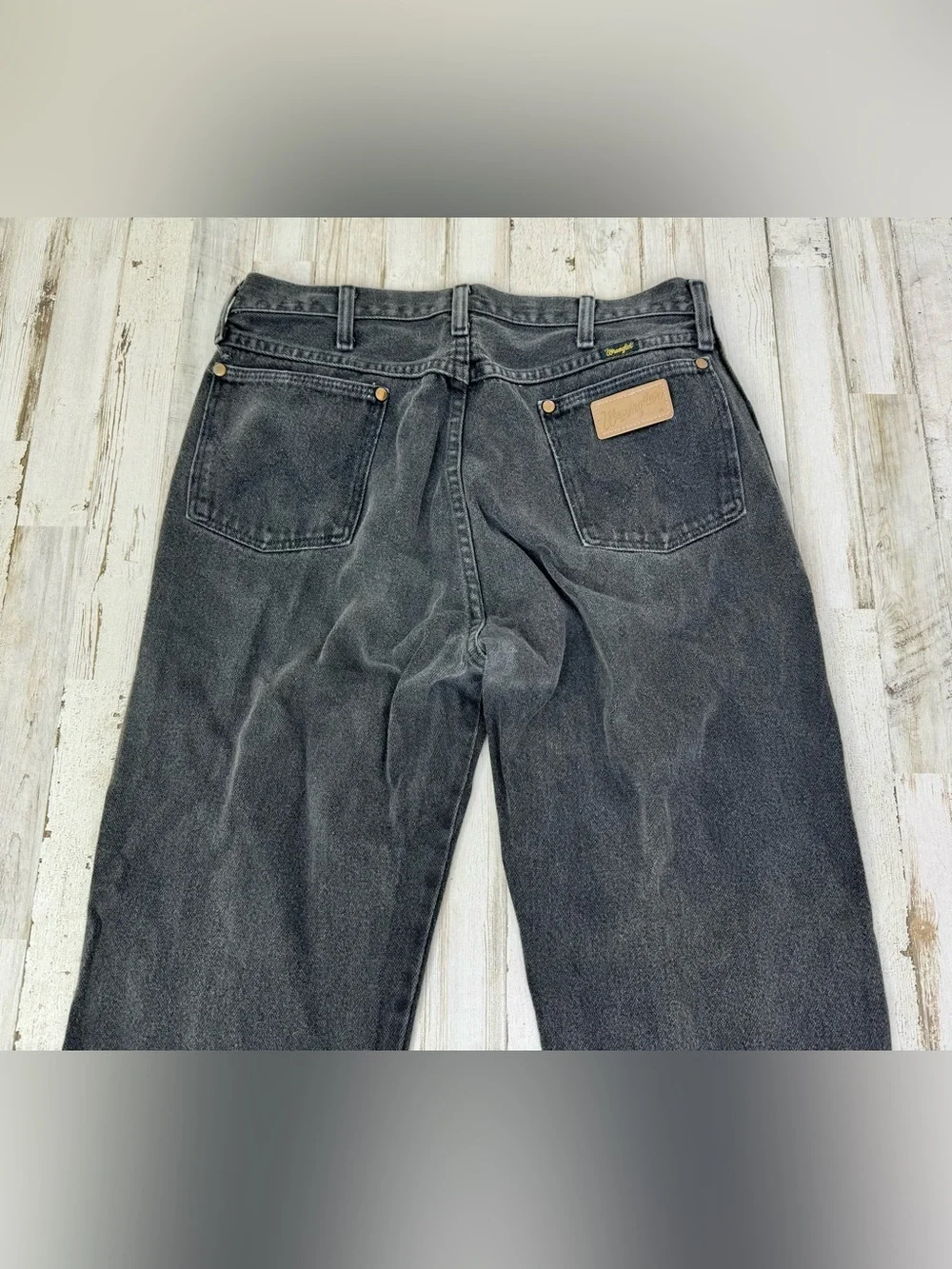 Wrangler Jeans Men's 34x38 Black Cowboy Western Outdoors 13MW2WK